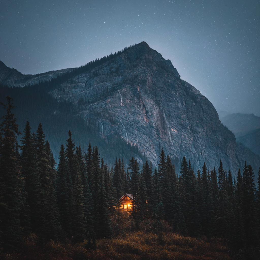 A quiet mountain morning in the Canadian Rockies